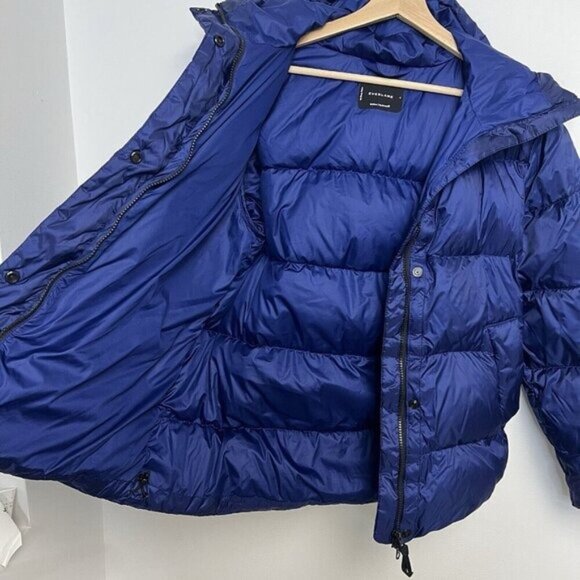 Everlane The Re:Down Puffy Puff Jacket ~ Small ~ Cobalt Blue - Picture 5 of 14